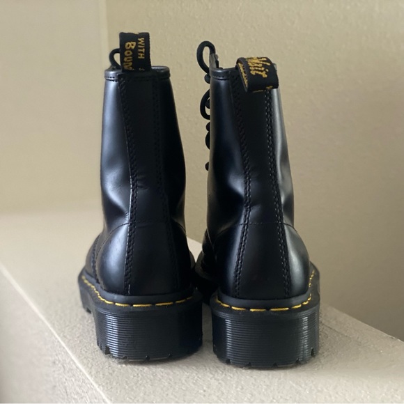 Dr Martens 1460 Bex Smooth Leather Platform Boots - Picture 2 of 3